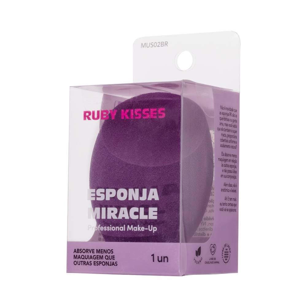 Esponja de Maquiagem Ruby Kisses Miracle