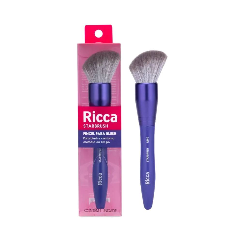 Pincel para blush chanfrado Ricca Starbrush RS02