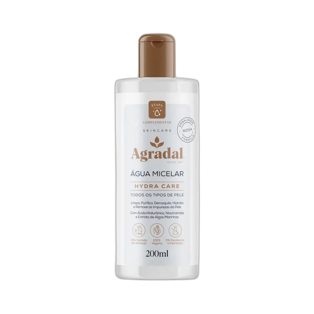 Água Micelar Agradal Hydra Care 200 ml
