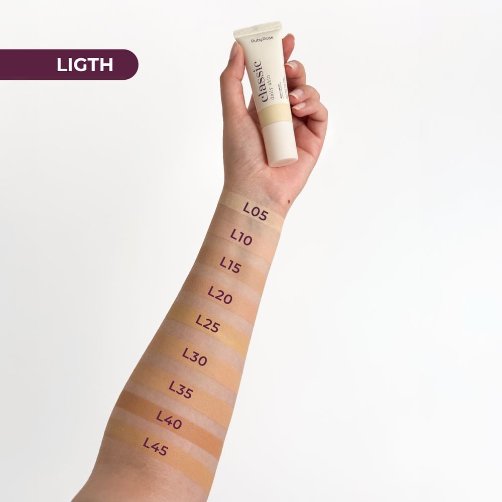 Base líquida Daily Skin Classic Ruby Rose — L10 (HBM304-2)