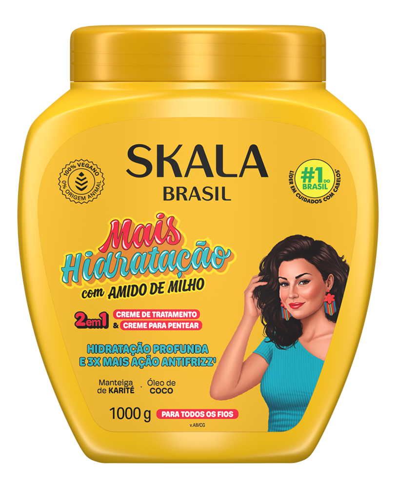 Creme de Tratamento Skala Mais Hidratação com Amido de Milho 1000 g