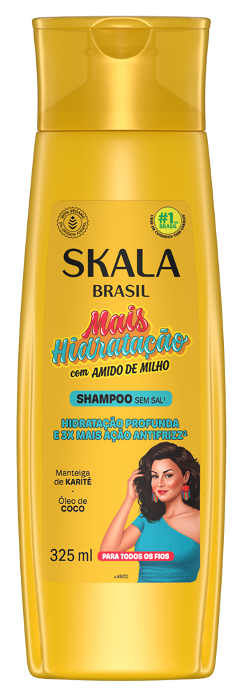 Shampoo Skala Mais Hidratação com Amido de Milho 325 ml