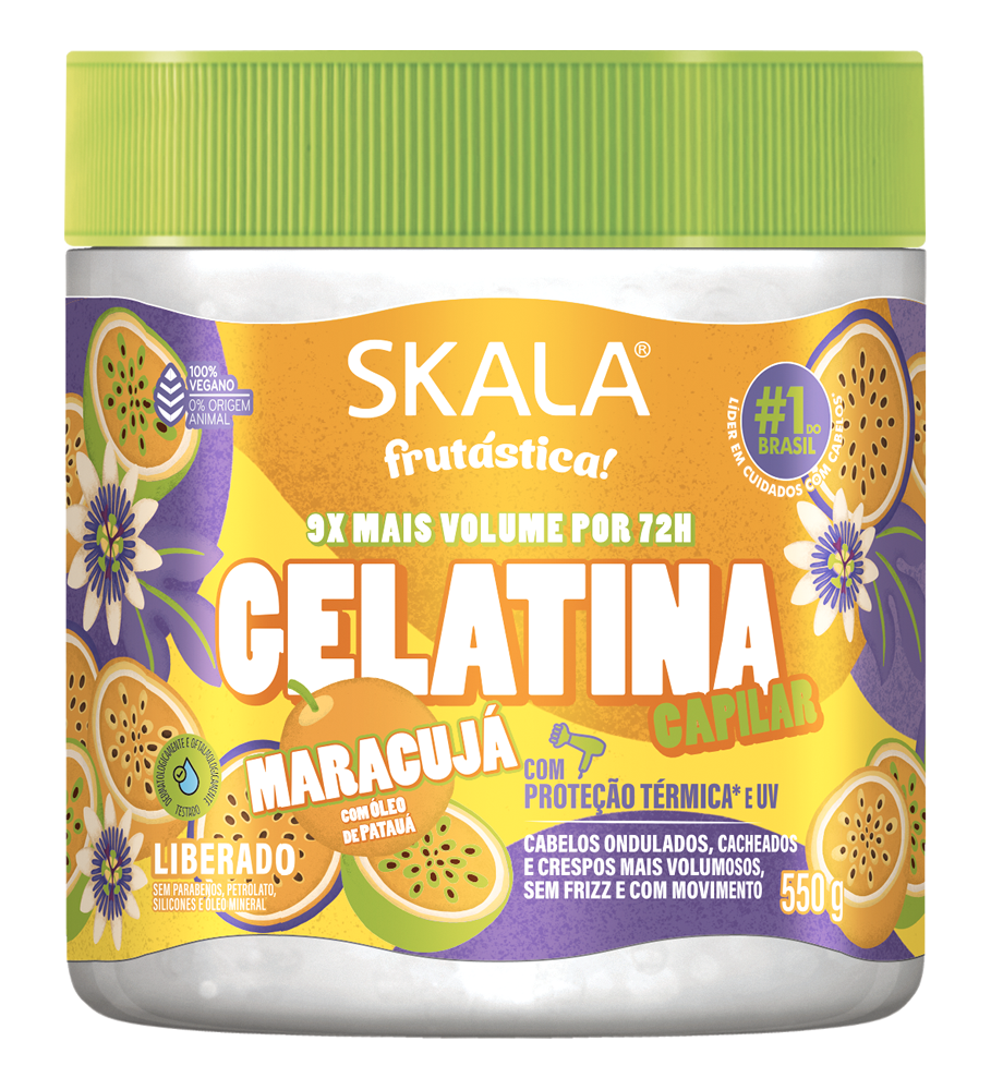 Gelatina capilar Skala Maracujá 550 g
