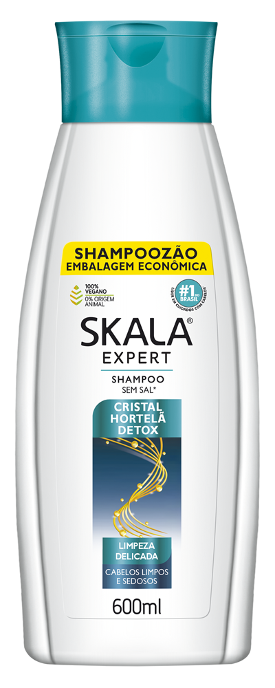 Shampoo Skala Cristal Hortelã 600 ml