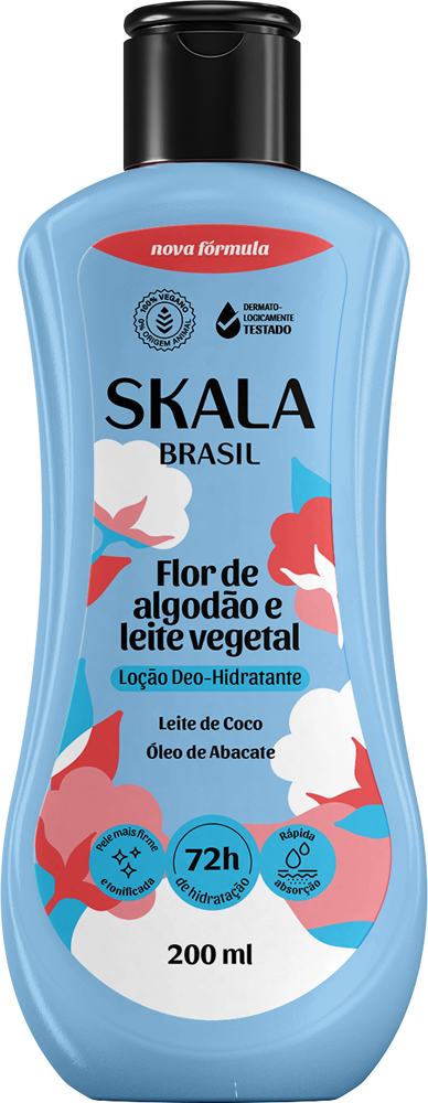 Hidratante Skala Flor de Algodão e Leite Vegetal 200 ml